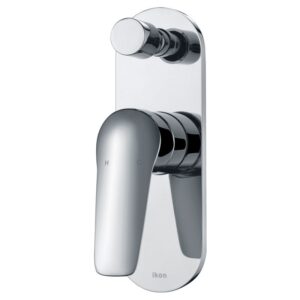 Ikon Sulu Wall Diverter Mixer Chrome