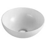 325x325x140mm Round Gloss White Ceramic Above Counter Wash Basin