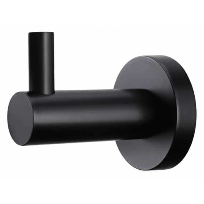 Meir Round Robe Hook -Matte Black - BSD