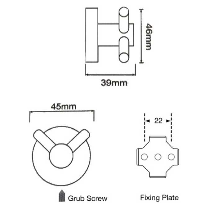 Metlam Double Coat Hook - BSD