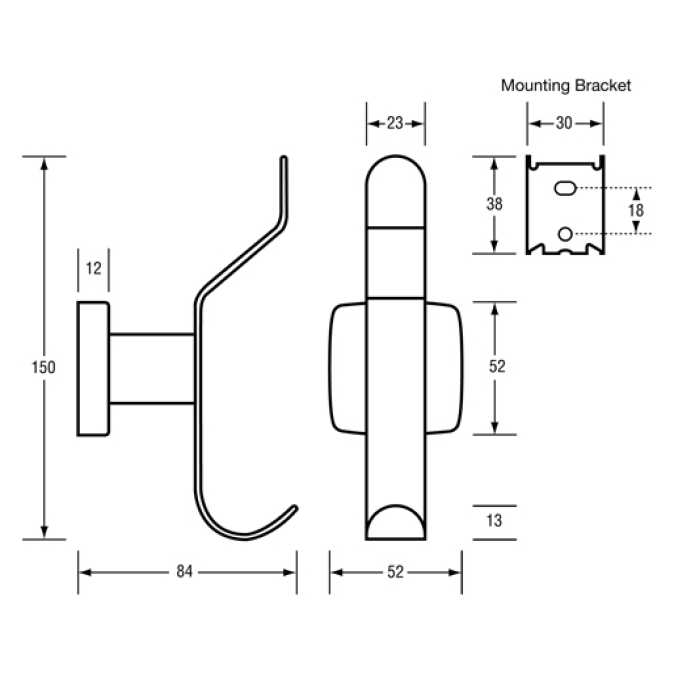 Metlam Coat Hook - Ss Bright Finish - BSD