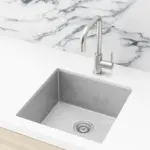 Meir Kitchen Sink Single Bowl 450mm x 450mm - Brushed Nickel