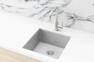 Meir Kitchen Sink Single Bowl 450mm x 450mm – Brushed Nickel