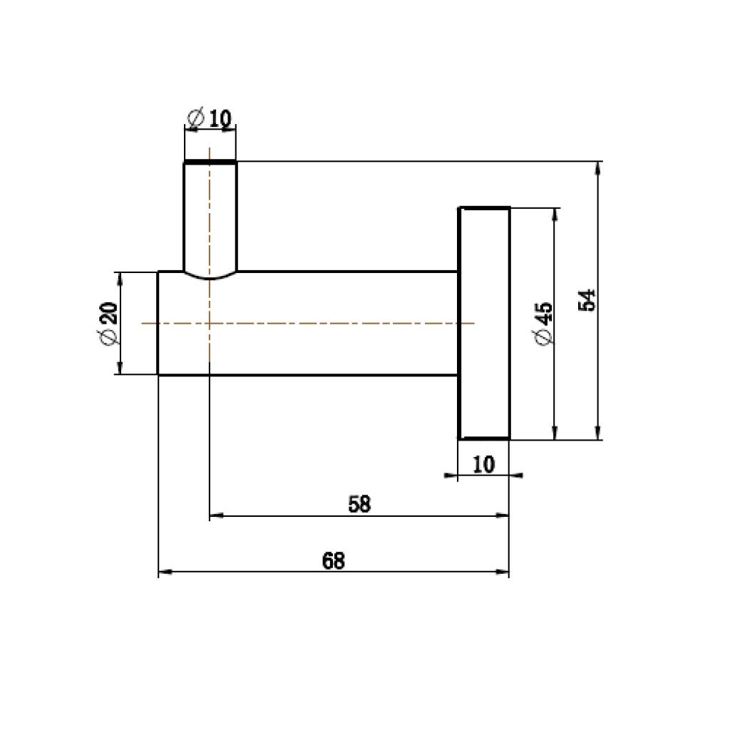 Order Brushed Nickel Bathroom Hooks - Robe Hooks