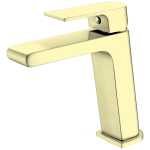 Nero Bianca Basin Mixer Brushed Gold