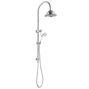 Modern National Bordeaux Twin Shower System Chrome