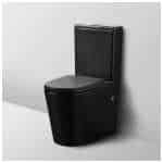 Avis Full Rimless Matt Black Back To Wall Toilet Suite