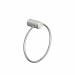 Nero Opal Brushed Nickel Towel Ring
