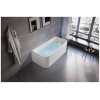 1700mm Buillion Corner Back to Wall Bath Tub Gloss White No Overflow - BSD