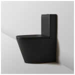 Mercio Oasis Rimless Back To Wall Matte Black Toilet Suite