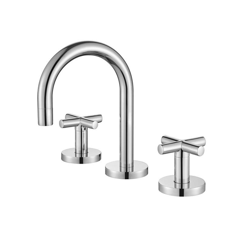 Modern National Cross Handle Ryker Basin Set 1/4 Turn Chrome - BSD