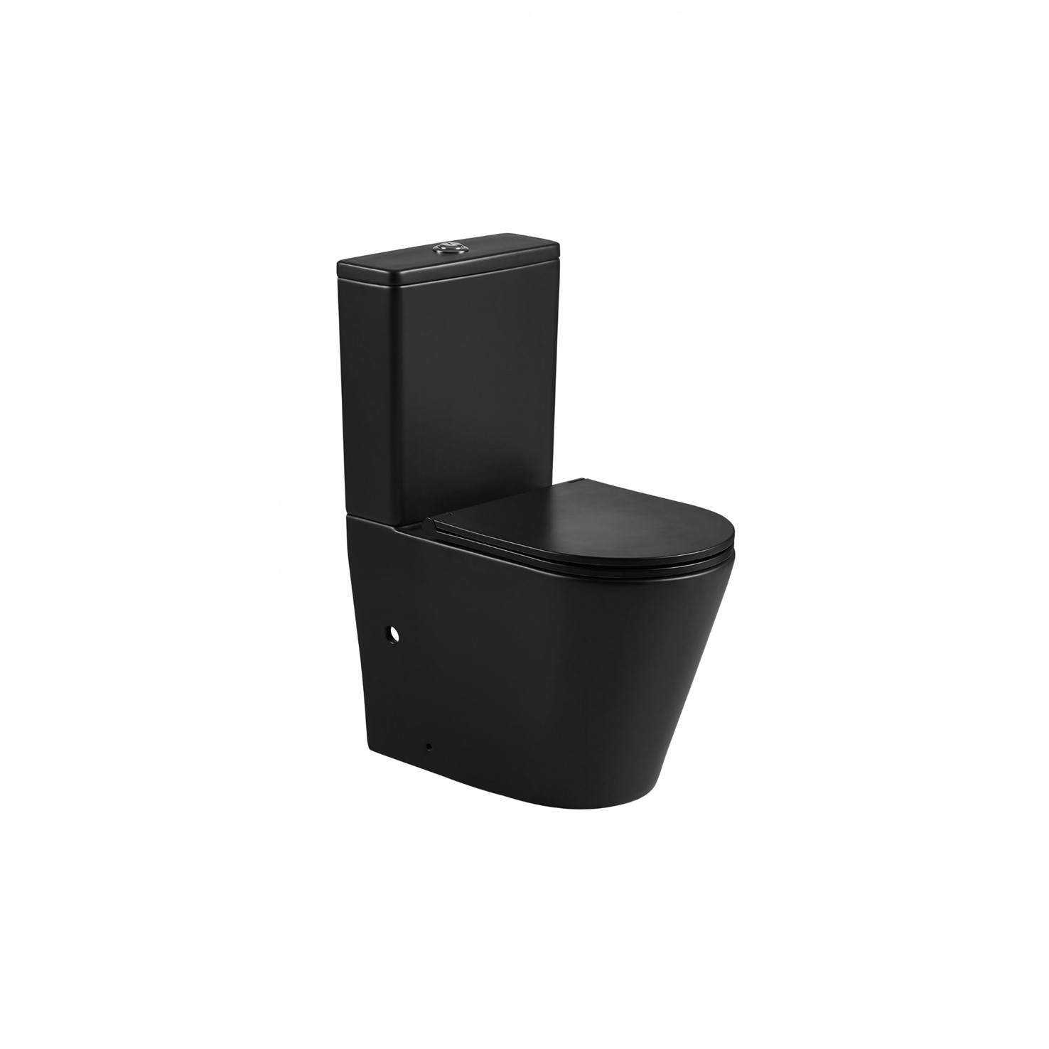 Pani Rimless Back To Wall Matte Black Toilet Suite - Bathroom Sales ...