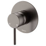 Kaya Wall Mixer, Gun Metal, Large Round Plate