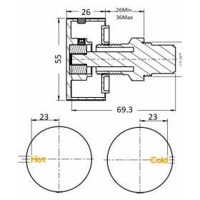 Ovia Spec Sheet Wall Taps