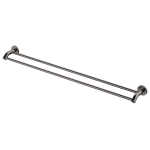 Kaya 900mm Double Towel Rail, Gun Metal