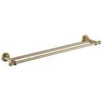Medoc Double Towel Rail PVD Brushed Bronze Gold