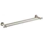Medoc Double Towel Rail PVD Warm  Brushed Nickel