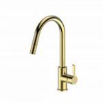 Ovia Milan Swivel Pull Out Kitchen Mixer PVD Brushed Gold