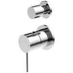 Nero Mecca Shower Mixer Diverter with Separate Back Plate Chrome