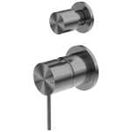 Nero Mecca Shower Mixer Diverter with Separate Back Plate Brushed Gunmetal