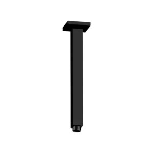 Aquaperla Square Aqua Black Ceiling Shower Arm 600mm