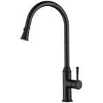Modern National Montpellier Traditional Pull Out Kitchen Mixer Matte Black