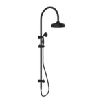 York Federation  Twin Shower With Metal Hand Shower Matte Black