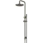 Meir 2 in 1 Twin  Round Combination Shower Rail 200mm Rose & Hand Shower - Shadow