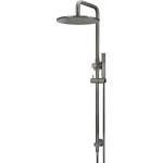 Meir 2 in 1 Twin Round Combination Shower Rail 300mm Rose and Hand Shower - Shadow