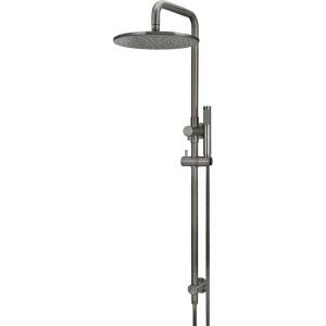 Meir 2 in 1 Twin Round Combination Shower Rail 300mm Rose and Hand Shower – Shadow