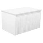 Fienza Alina Groove Satin White 750 Wall-Hung Cabinet