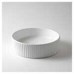 Ovia Alexis Fluted Groove 400mm Matte White Basin