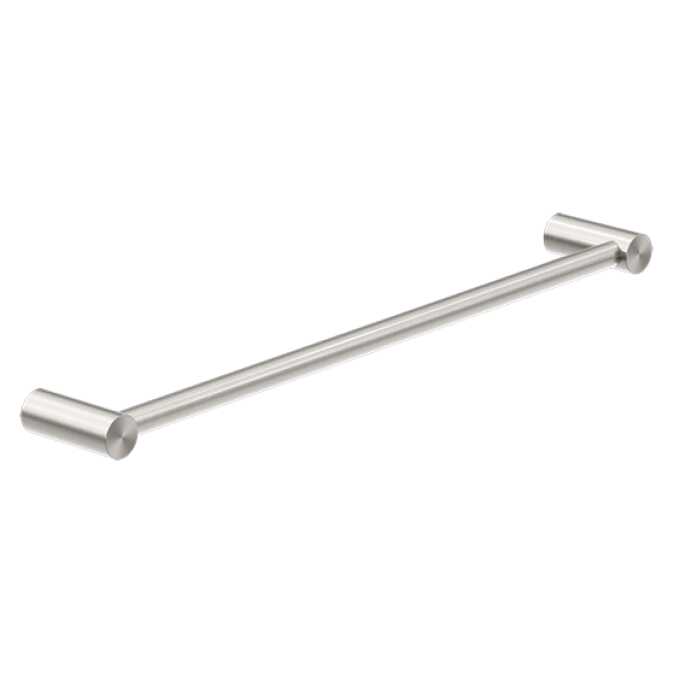 Nero New Mecca Single Towel Rail 600mm Brushed Nickel