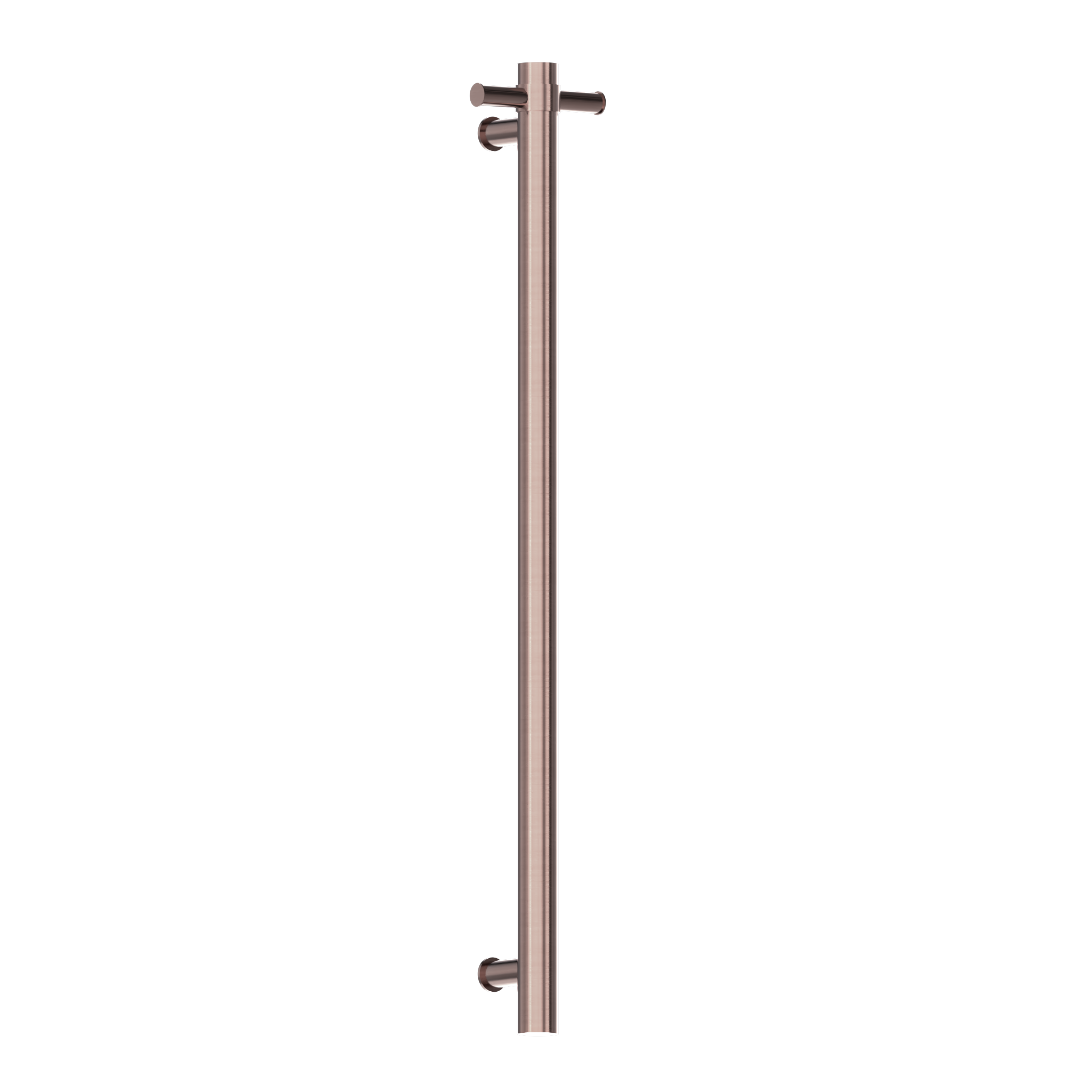 Nero Heated Vertical Towel Rail Brushed Bronze