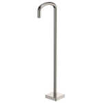 Fienza Tono Floor Mounted Bath Outlet Brushed Nickel