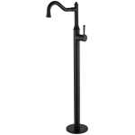 Modern National Montpellier Matte Black Federation Traditional Freestanding Bath Spout With Mixer