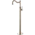 Modern National Montpellier Warm Brushed Nickel Federation Traditional Freestanding Bath Spout With Mixer