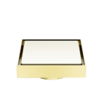 Nero 130mm Square Tile Insert Floor Waste 80mm Outlet Brushed Gold