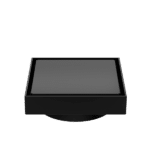 Nero 130mm Square Tile Insert Floor Waste 100mm Outlet Matte Black