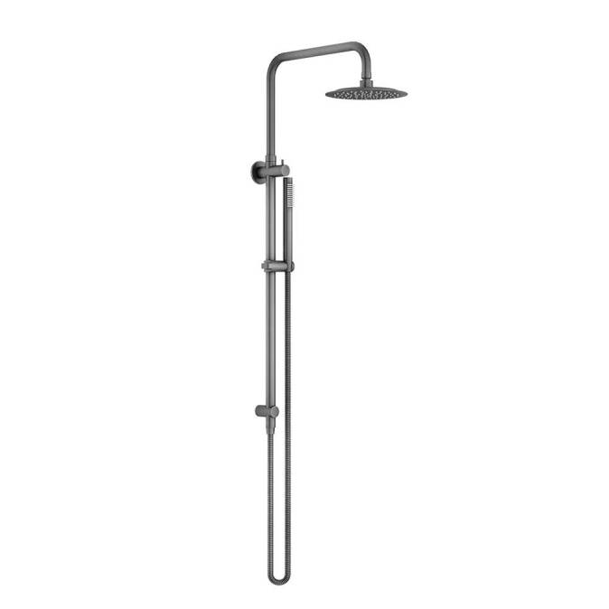 Linkware-Elle-316-Twin-Shower-on-Rail-Gun-Metal