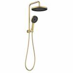 Linkware The Gabe Twin Shower Brushed Gold