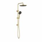 Linkware The Gabe Twin Shower With Rail Brushed Gold