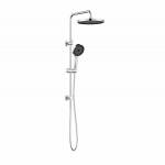 Linkware The Gabe Twin Shower With Rail Chrome