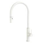 Fienza Kaya Pull-Out Sink Mixer, Matte White