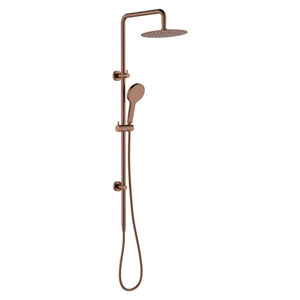 Fienza Kaya Twin Shower, Brushed Copper - BSD