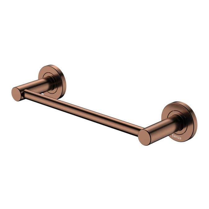 Fienza Kaya Single Towel Rail 300mm Brushed Copper