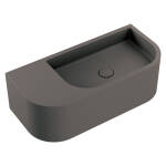 Fienza Blanca Concrete Wall Basin, Warm Grey