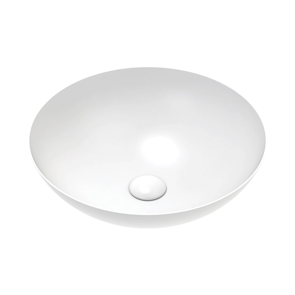 Fienza Aluca Above Counter Basin, Matte White - BSD