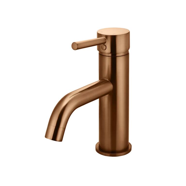 Meir Round Basin Mixer, Lustre Bronze