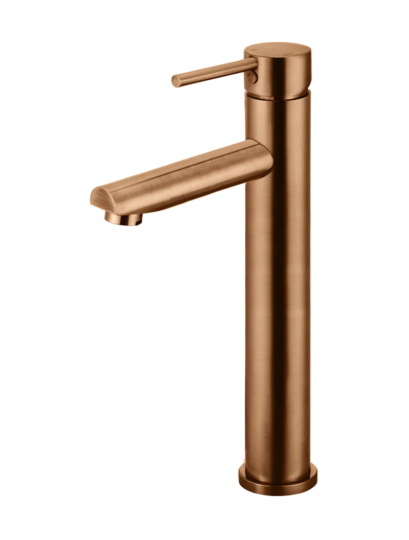 Meir Round Tall Basin Mixer, Lustre Bronze - Bsd